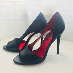 Charles Jourdan Penrose D’Orsay Peep Toe Pumps